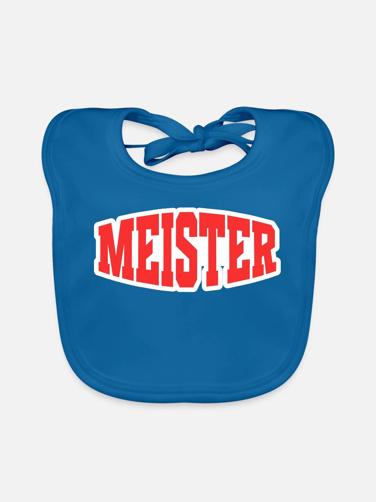 Meister - Baby Bio-Lätzchen - Pfauenblau - Vorne