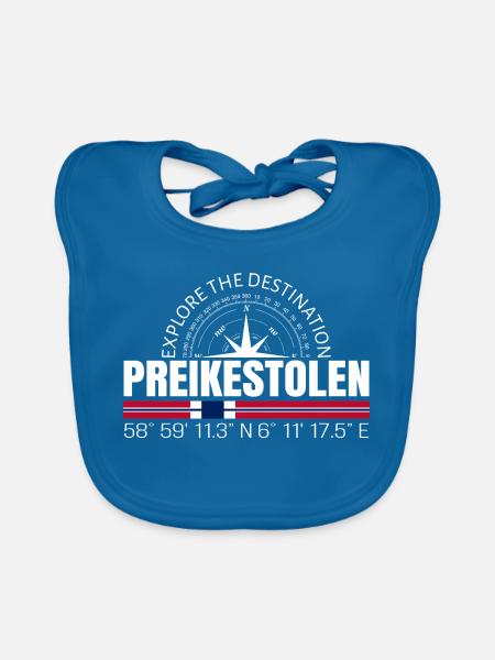 Preikestolen - Baby Bio-Lätzchen - Pfauenblau