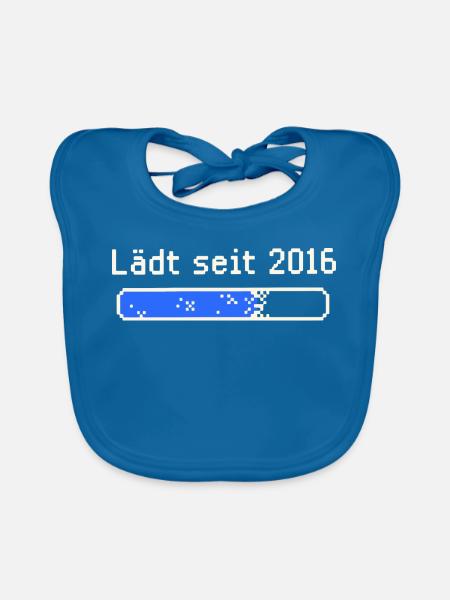 Lädt seit 2016 Pixelbar - Baby Bio-Lätzchen - Pfauenblau