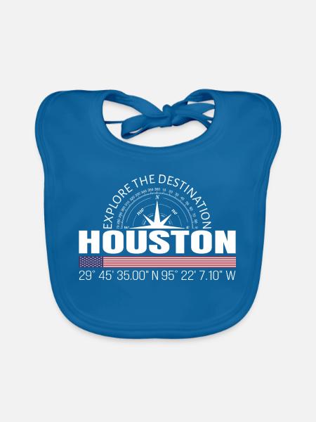 Houston - Baby Bio-Lätzchen - Pfauenblau