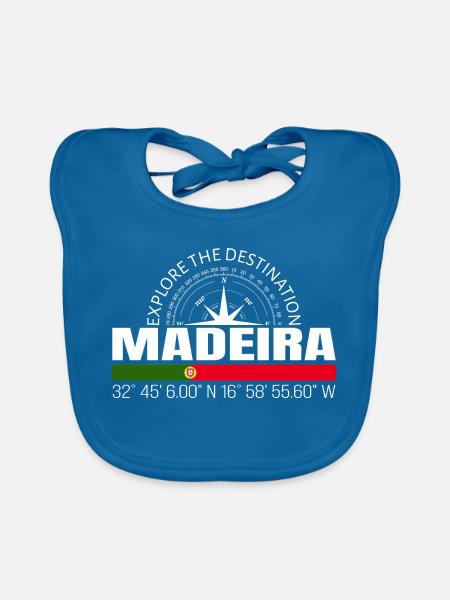 Madeira - Baby Bio-Lätzchen - Pfauenblau