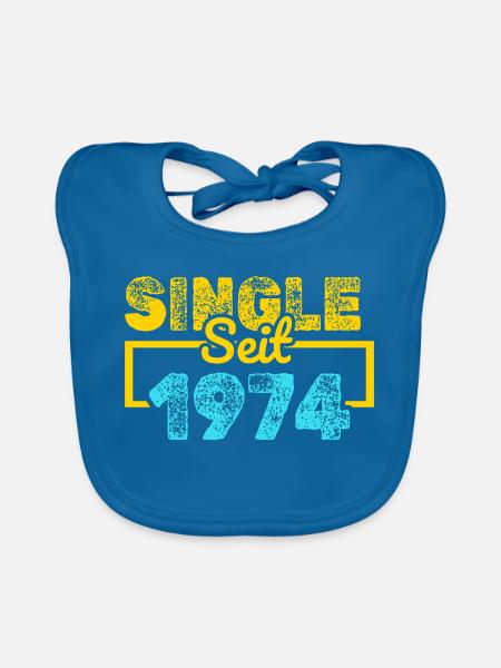 seit 1974 - Baby Bio-Lätzchen - Pfauenblau - Vorne