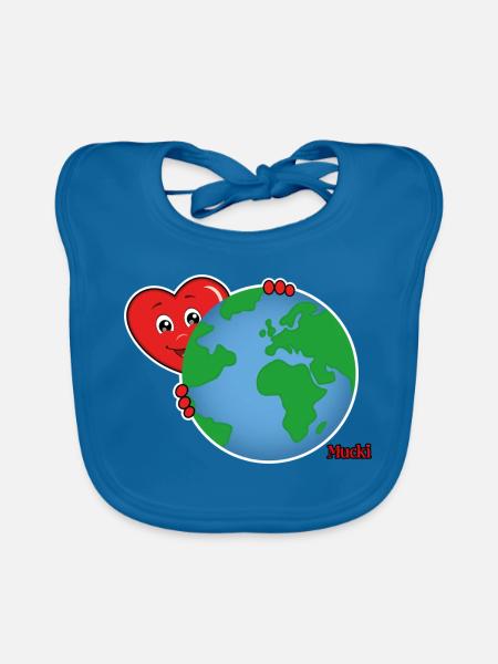 Mucki World - Baby Bio-Lätzchen - Pfauenblau