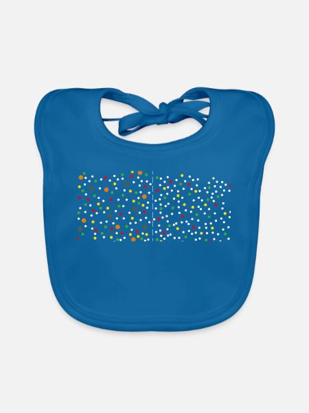 OSMOSIS - Baby Bio-Lätzchen - Pfauenblau - Vorne