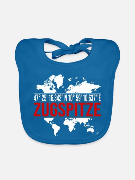 Zugspitze - Baby Bio-Lätzchen - Pfauenblau