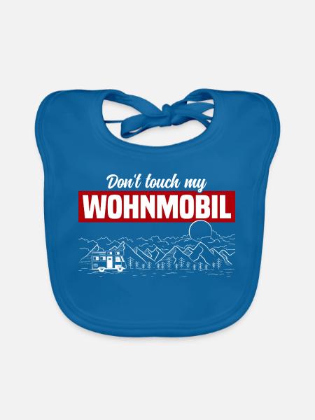 Don't Touch My Wohnmobil - Baby Bio-Lätzchen - Pfauenblau