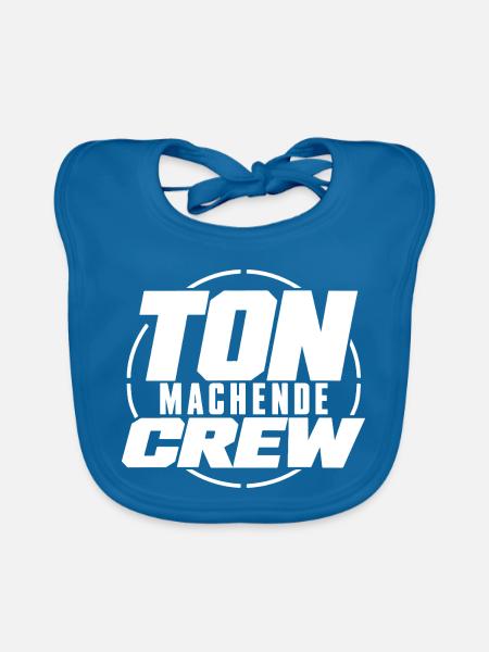 Ton Machende Crew Tontechniker VA Technik - Baby Bio-Lätzchen - Pfauenblau