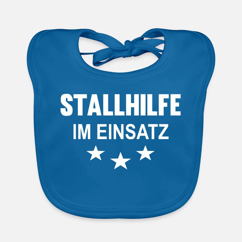Stallhilfe im Einsatz Baby Bio-Lätzchen