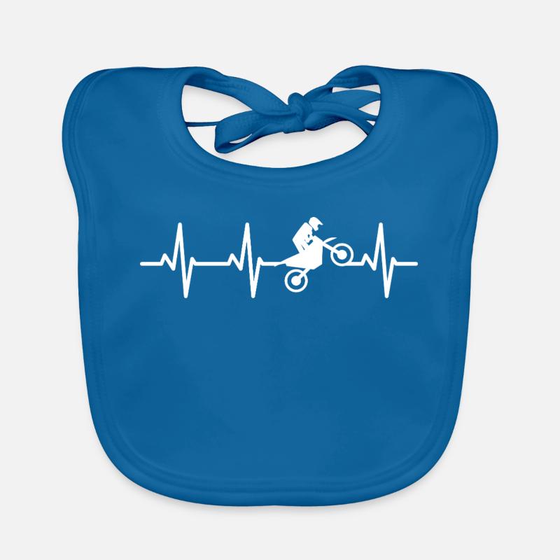Cardiogram Motocross Organic Baby Bibs