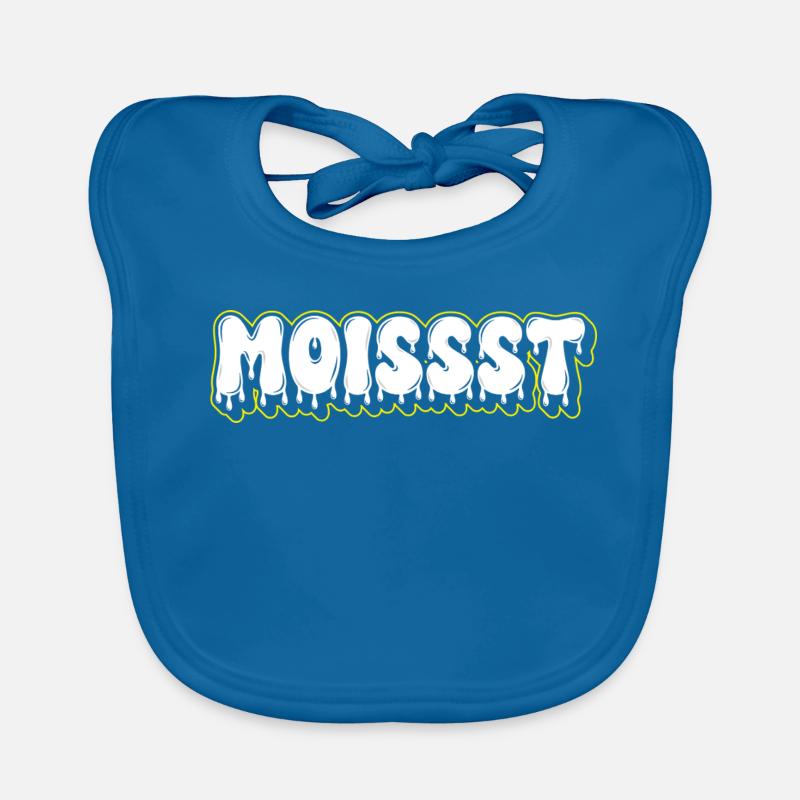 Moist Fat Font Wortzeichen Baby Bio-Lätzchen