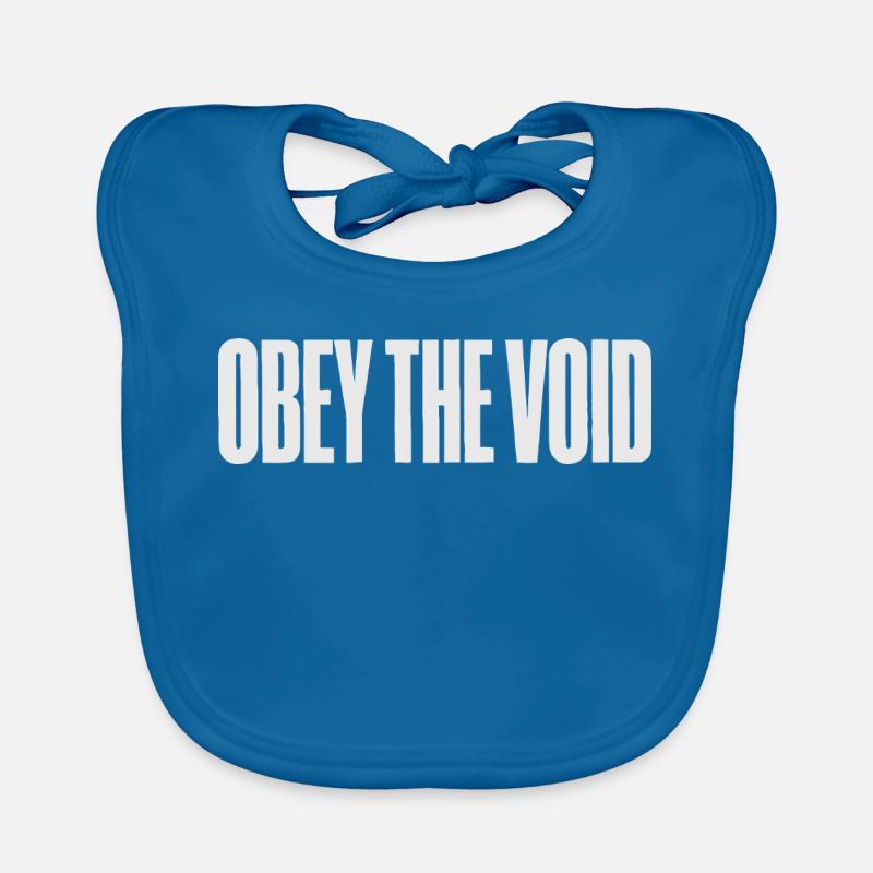 Obey the Void Bold Typographic Art Organic Baby Bibs