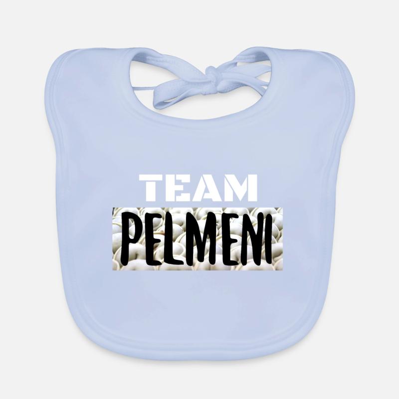 Team Pelmeni Mannschaft Gruppe JGA Geschenk Baby Bio-Lätzchen
