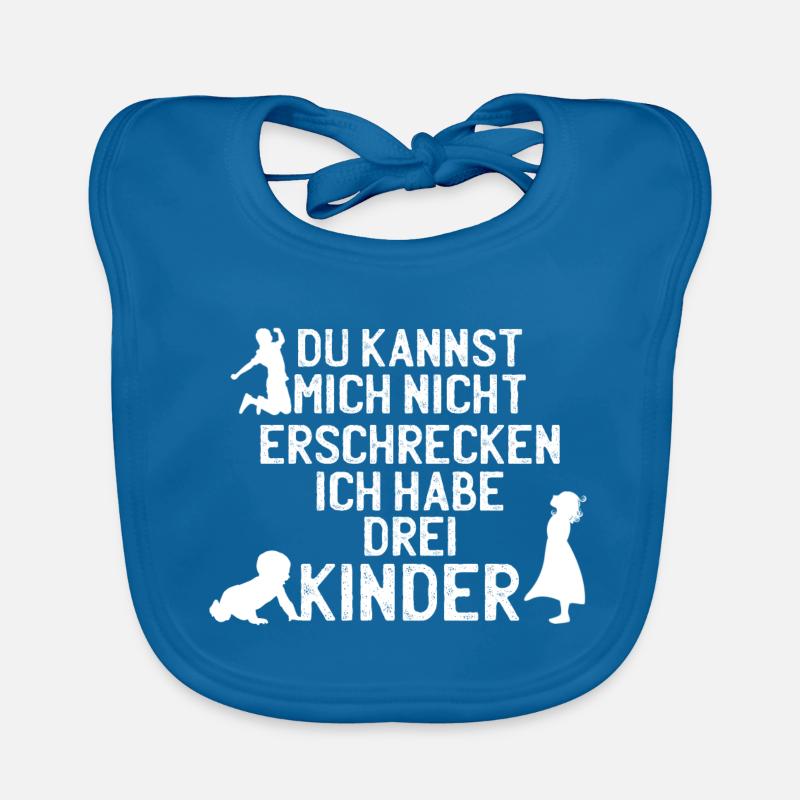 Papa Mama Geschenk Kinder Kind Eltern Drei Spruch Baby Bio-Lätzchen