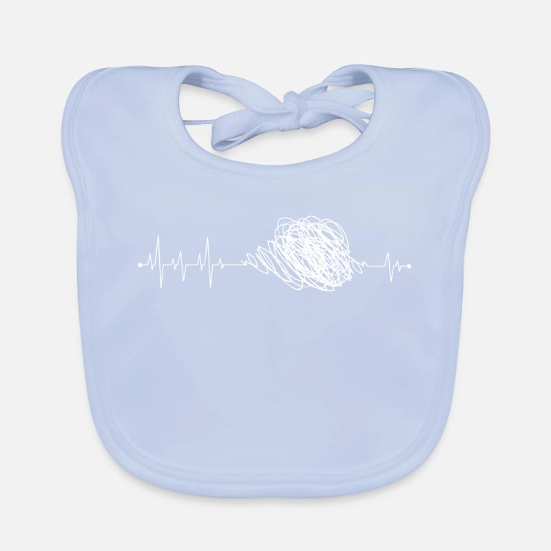 Heart Heartbeats Organic Baby Bibs