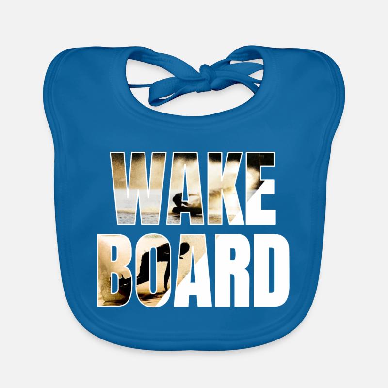 Wakeboard Wakeskate Bateau De Wakeboard - Bavoir bio Bébé - bleu paon