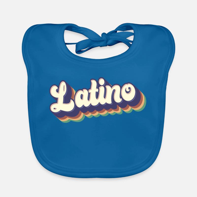 Latino - Proud Mexican Spanish Hispanic Root Men Organic Baby Bibs