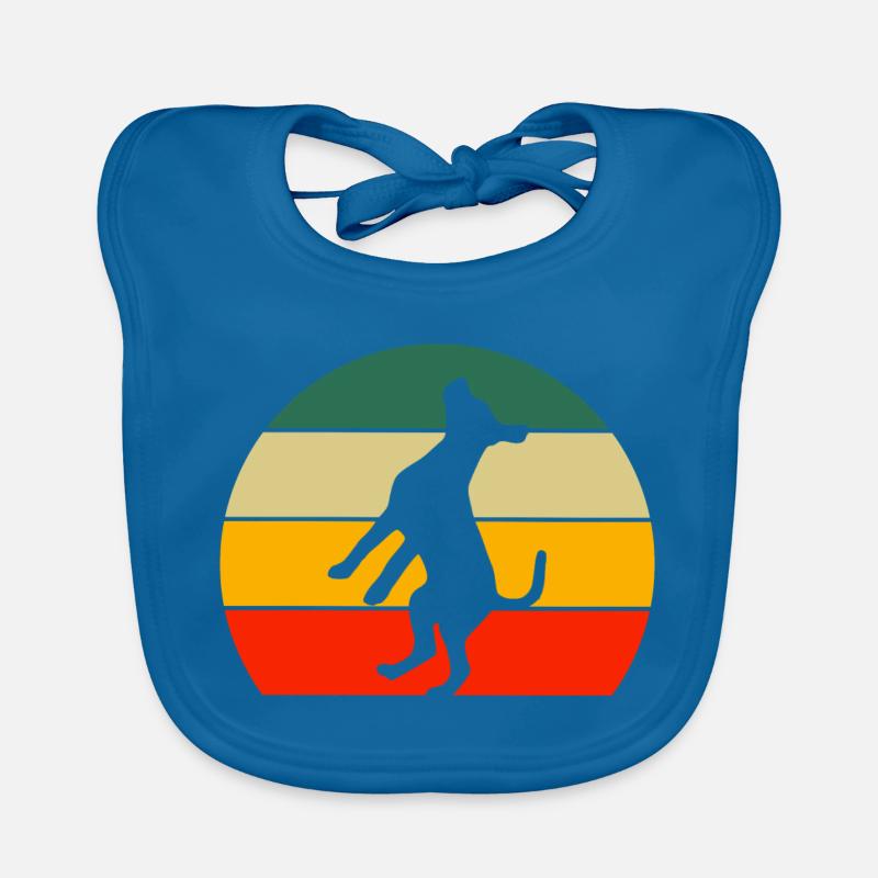 Retro Hunde Geschenk Süßer Dackel Baby Bio-Lätzchen