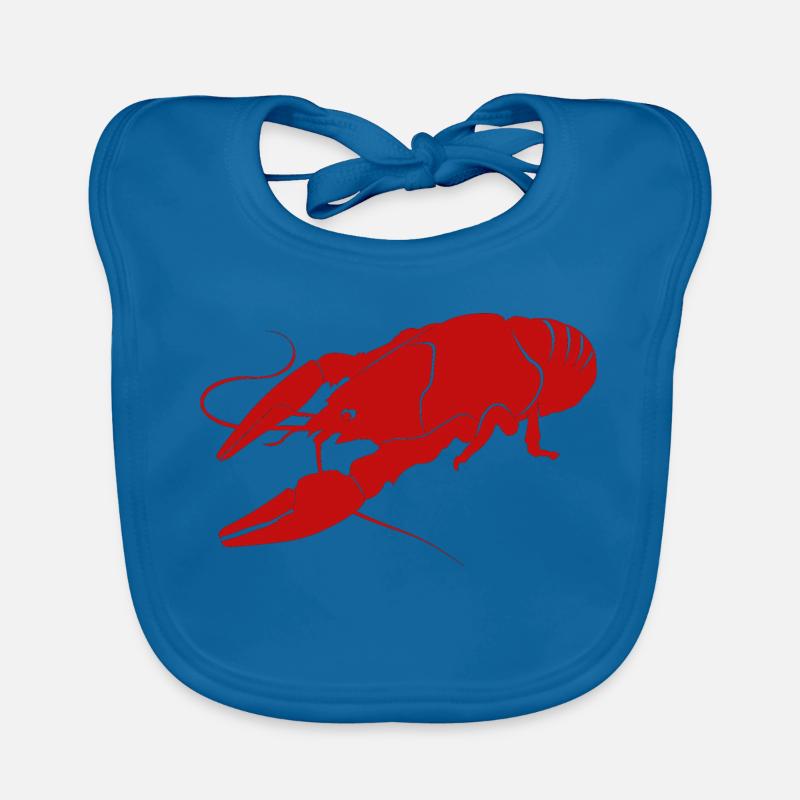 Crawfish crayfish for chefs Organic Baby Bibs