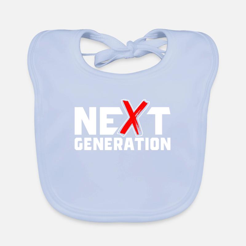 Next Generation X Letters / X Symbol Organic Baby Bibs