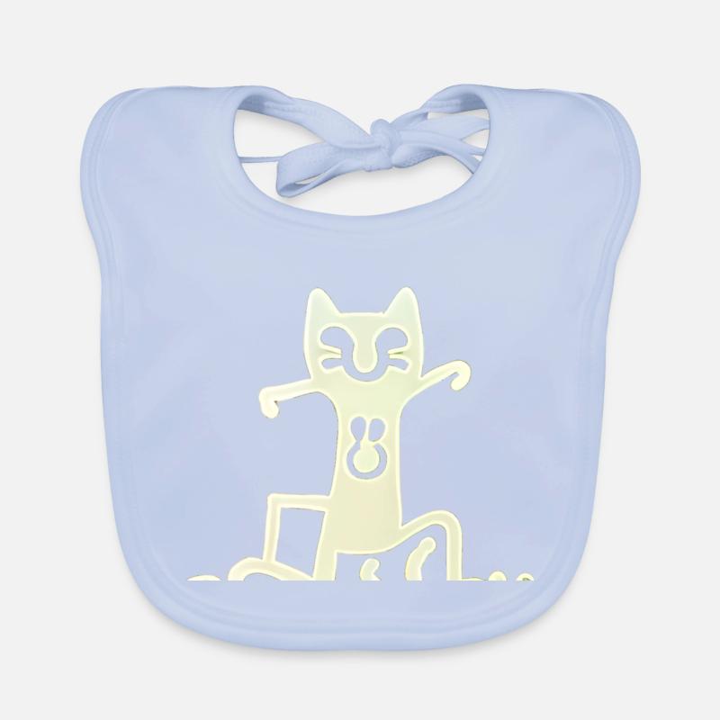 Chat dansant léger Bavoir bio Bébé