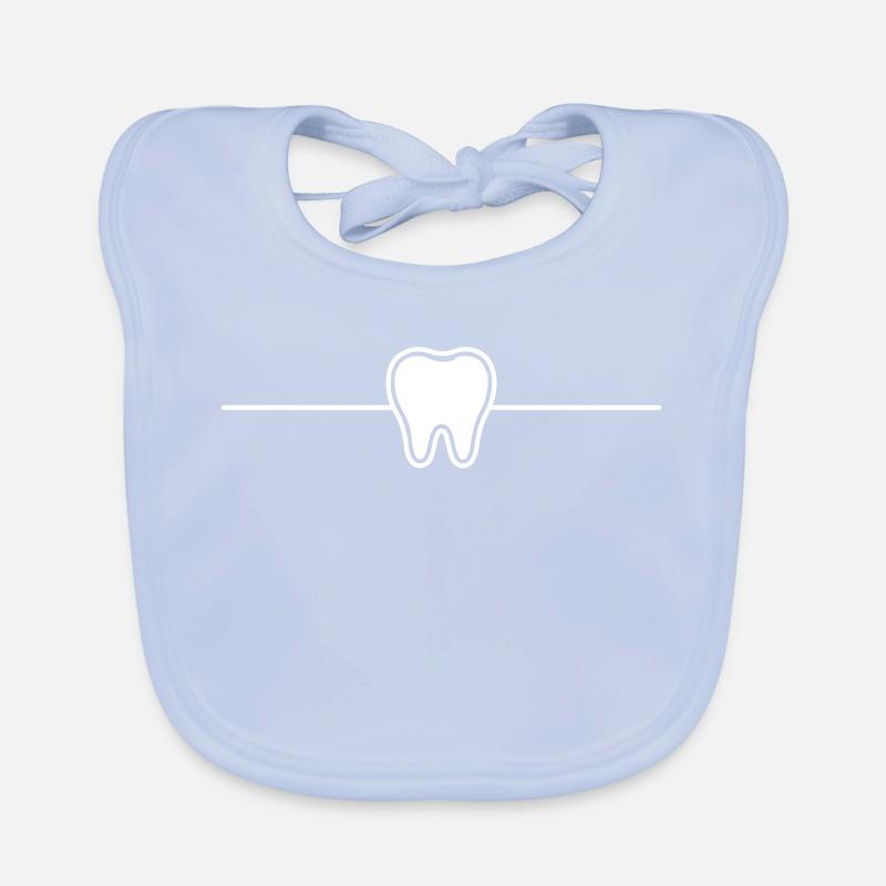 Tooth Symbol Element Organic Baby Bibs
