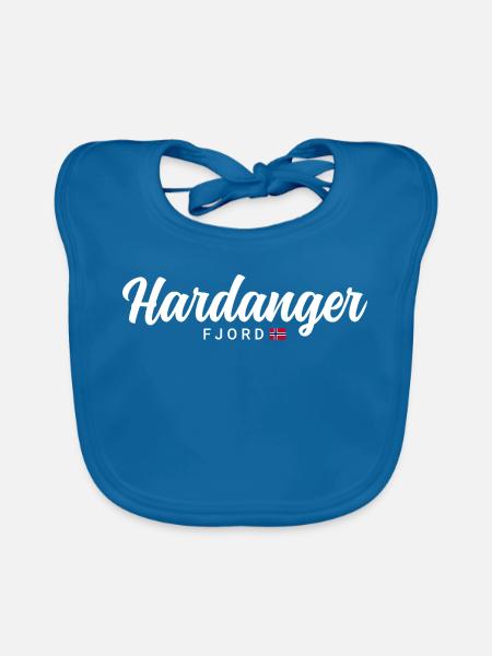 Hardanger Fjord - Baby Bio-Lätzchen - Pfauenblau