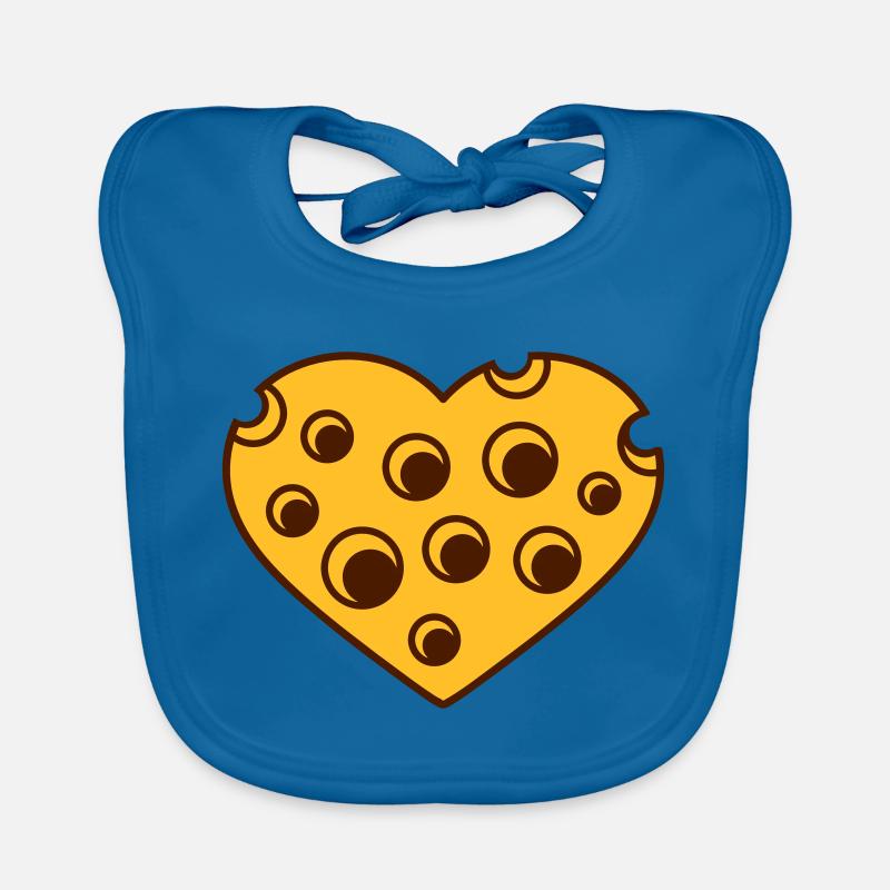 forme loecher j'aime amour coeur kaese gauda comique c Bavoir bio Bébé