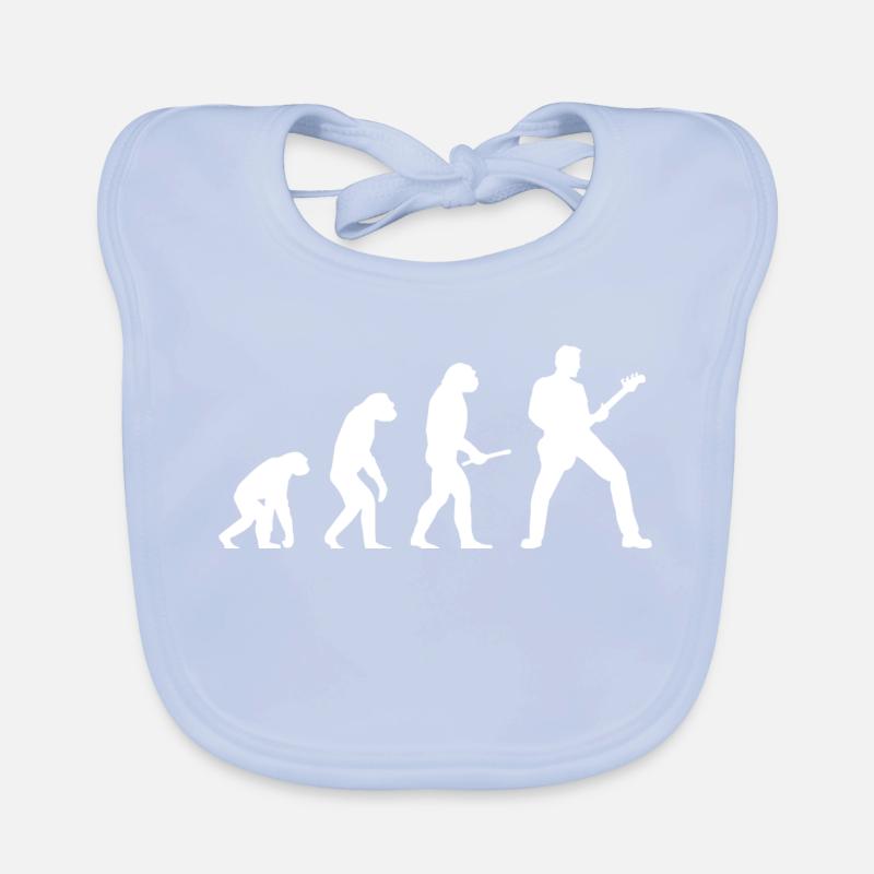 Guitar Evolution - Guitars Guitar Playercuteblacki Organic Baby Bibs