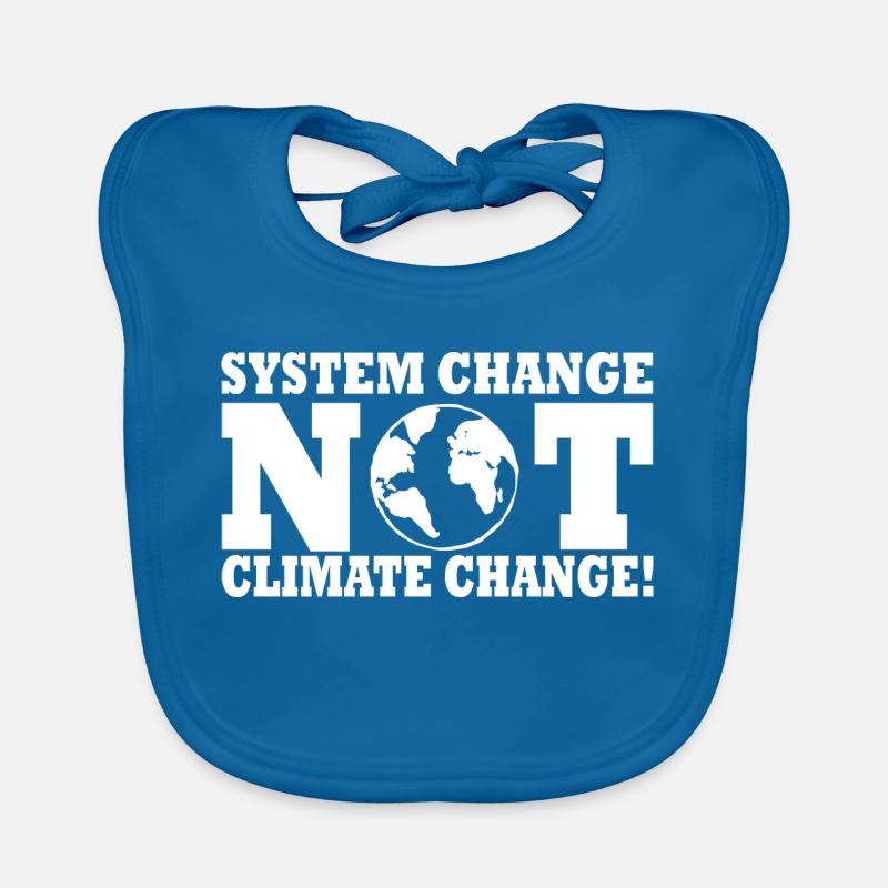 system change not climate change Bavoir bio Bébé