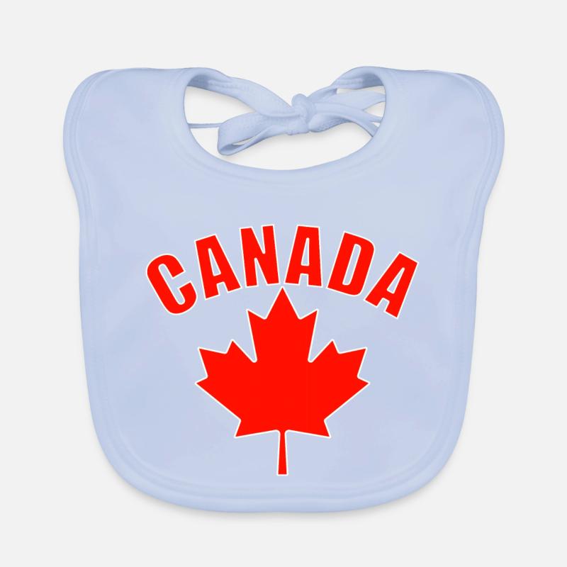 Maple Leaf Canada Organic Baby Bibs