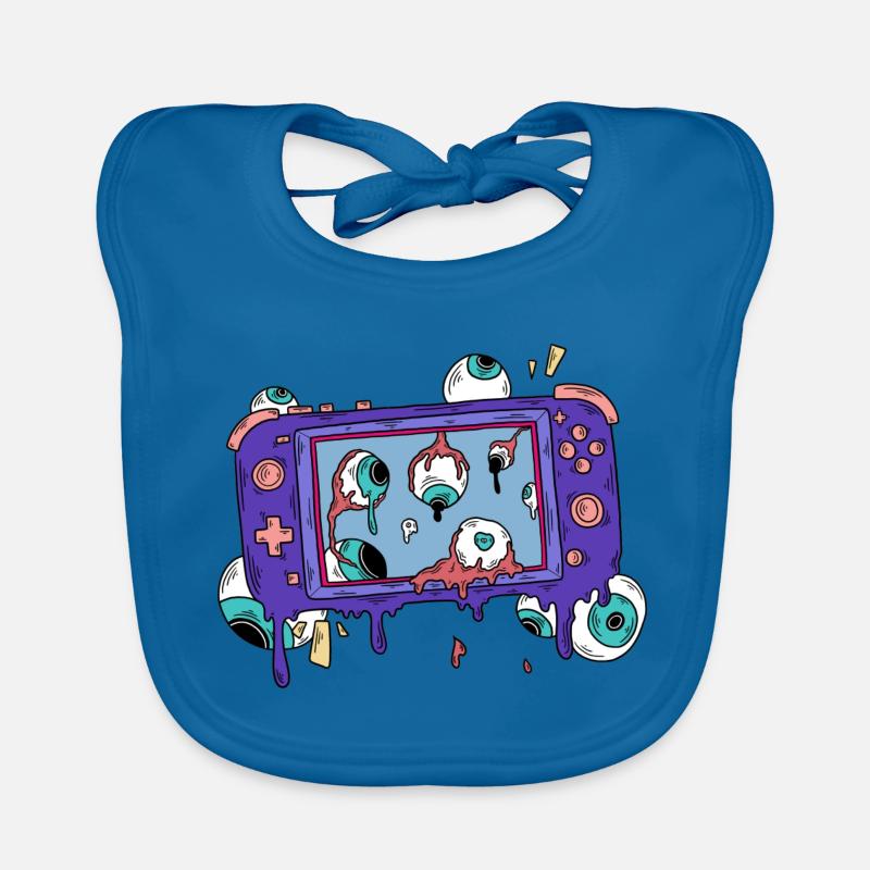 ZOMBIE GAME CONSOLE GAME CONTROLLER Organic Baby Bibs