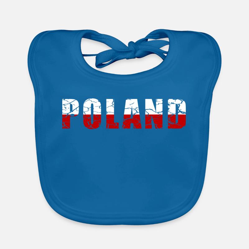 Poland design in grunge style Organic Baby Bibs