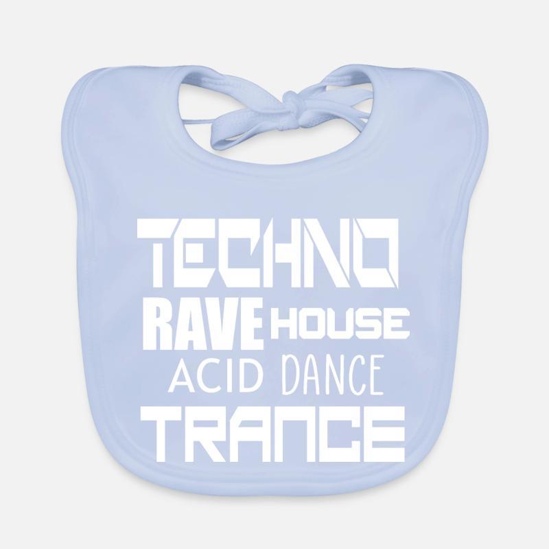 danse techno trance Bavoir bio Bébé