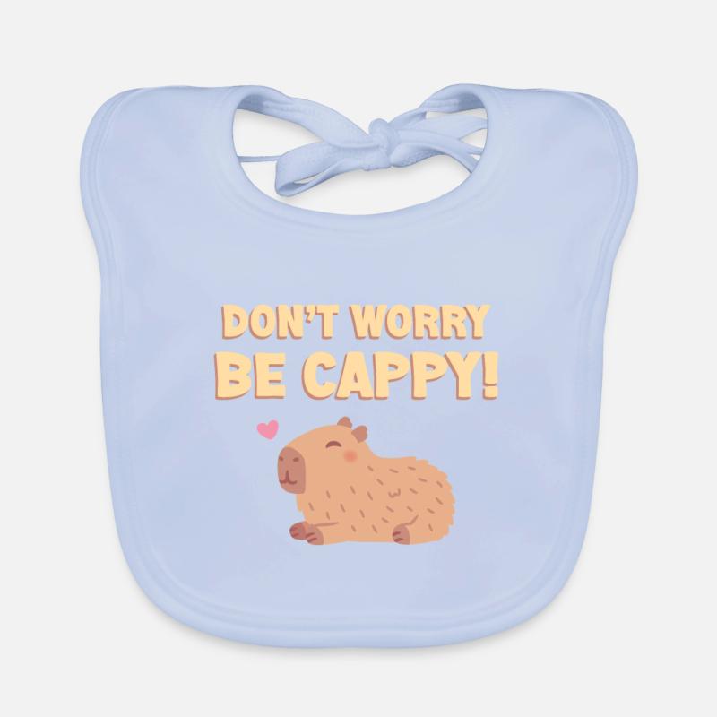 Happy Capybara, mach dir keine Sorgen, sei Cappy lustig Baby Bio-Lätzchen