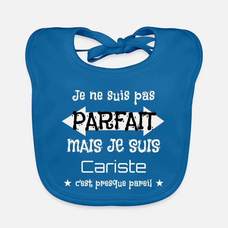 Cariste - Bavoir bio Bébé - bleu paon