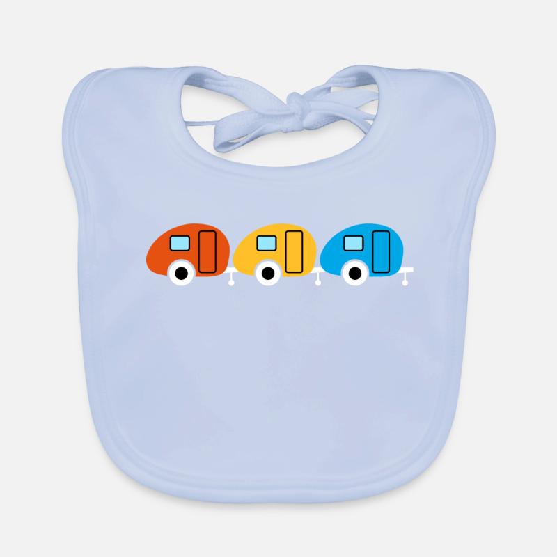 Caravan Three Trio Camping Caravan Van Life Retro Bavoir bio Bébé