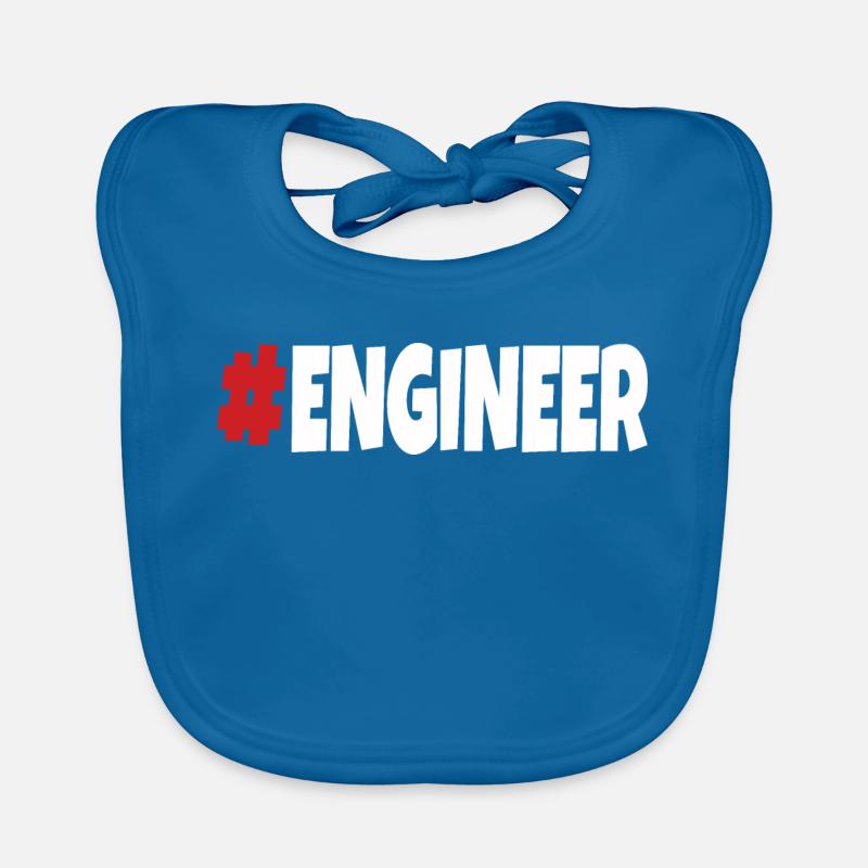 #engineer Rouge & Blanc Bavoir bio Bébé