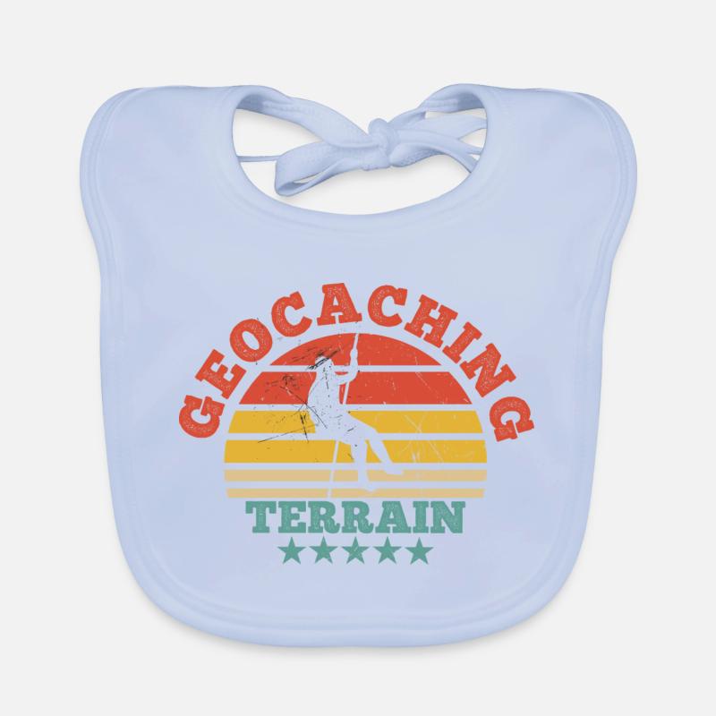 Geocaching Difficulty Terrain 5 stars Organic Baby Bibs