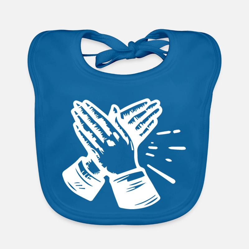 Hands Applause Clapping Organic Baby Bibs