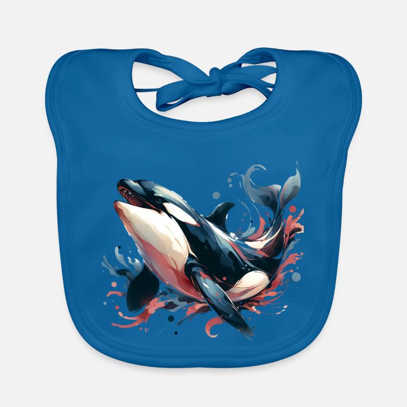 Orca Killer Whale Organic Baby Bibs