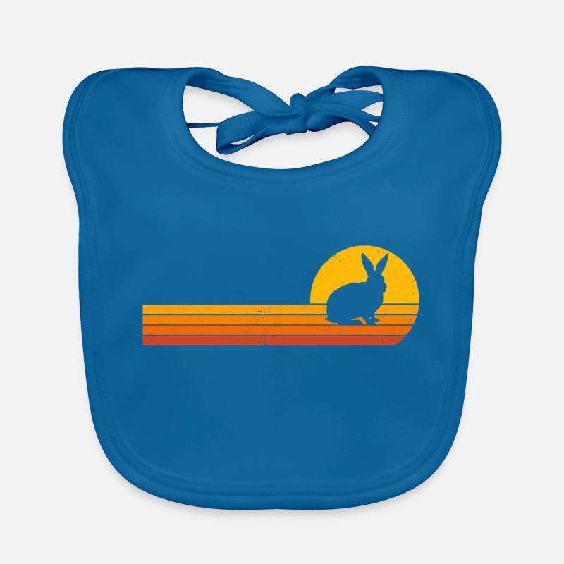 Bunny Saying Bunny Sunrise Rabbit Rabbit Organic Baby Bibs