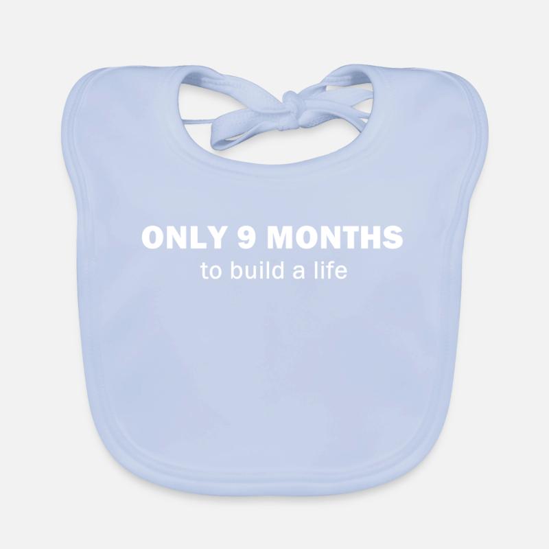 Plan de vie avec motif pour 9 mois Bavoir bio Bébé