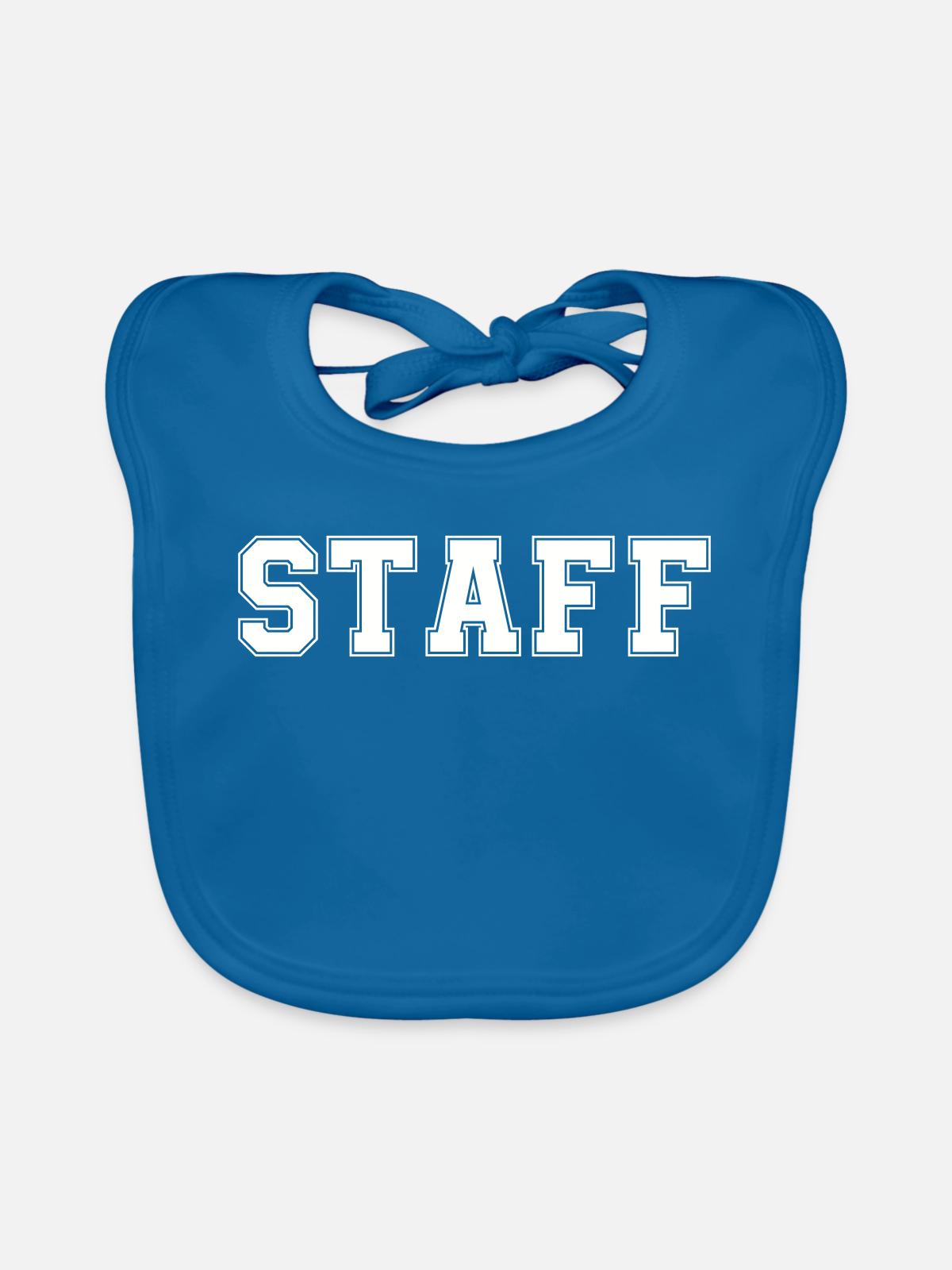 staff - Baby Bio-Lätzchen - Pfauenblau - Vorne