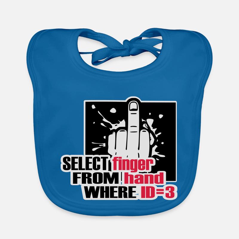Doigt SELECT FROM main Bavoir bio Bébé