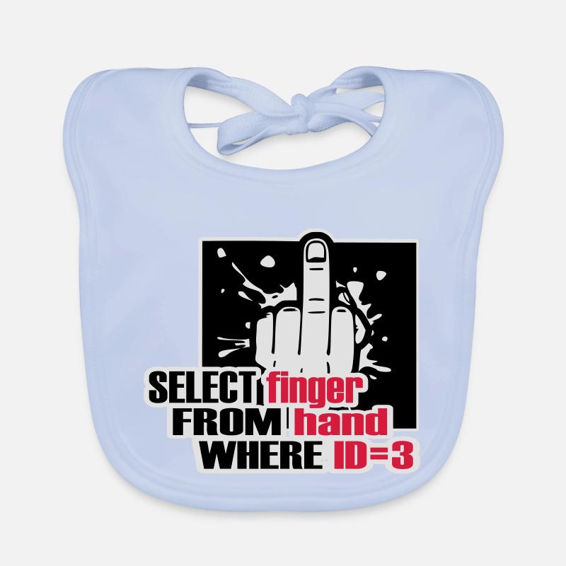 SELECT finger FROM hand Organic Baby Bibs