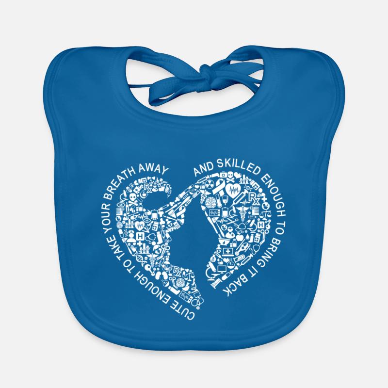 Krankenschwester Krankenpflegerin Geschenk Baby Bio-Lätzchen