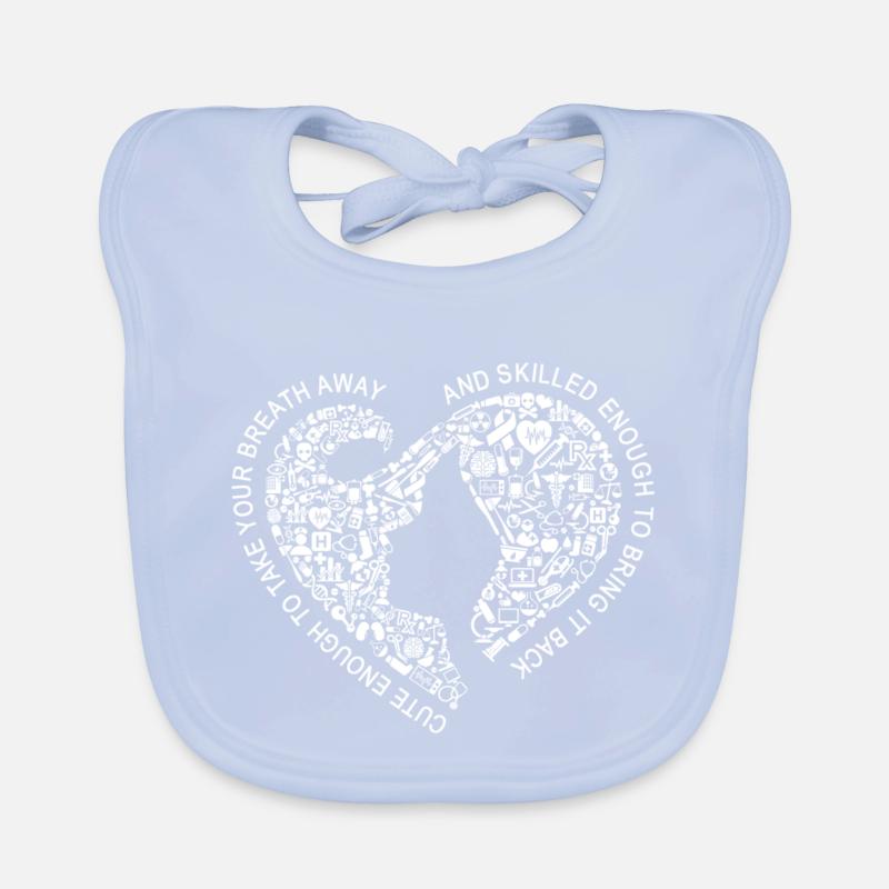 Krankenschwester Krankenpflegerin Geschenk Baby Bio-Lätzchen