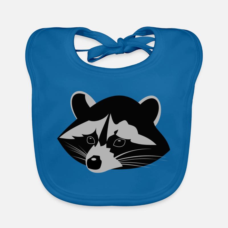 Waschbär ,Racoon Baby Bio-Lätzchen
