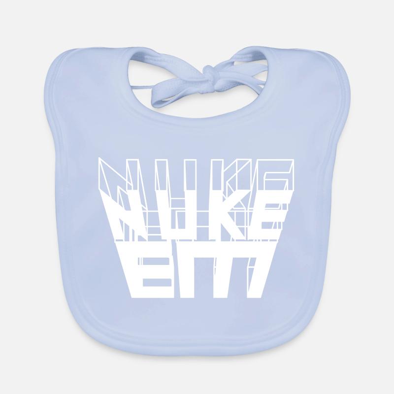 Nuke Em 3D text Organic Baby Bibs