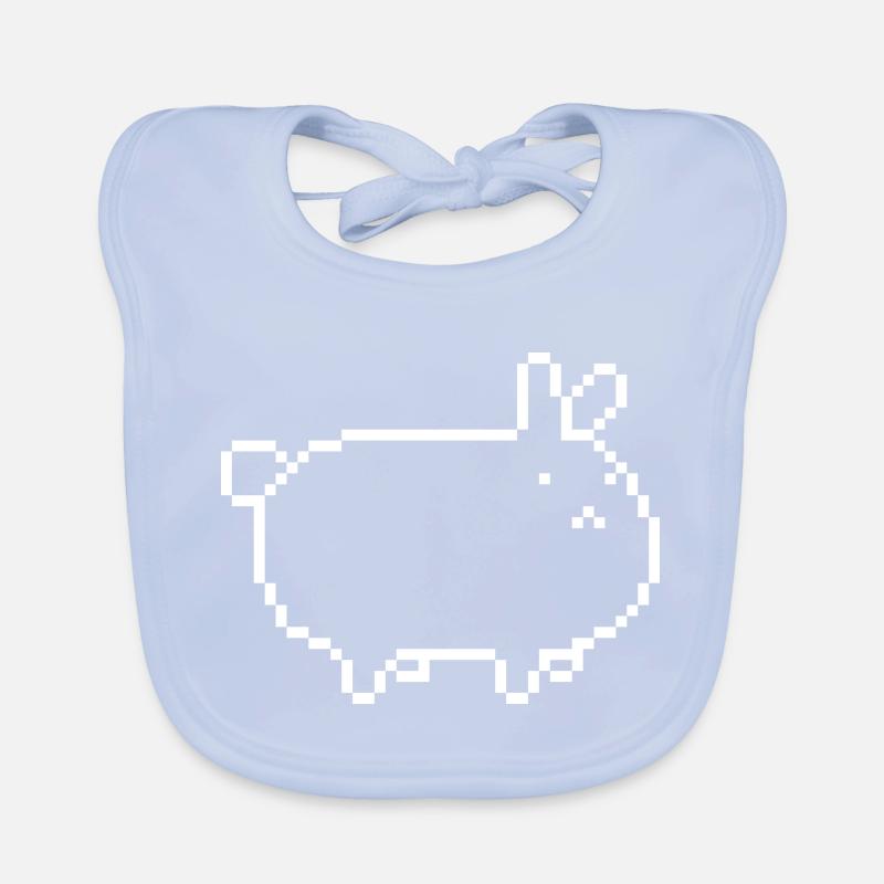 rabbit_pixel Baby Bio-Lätzchen